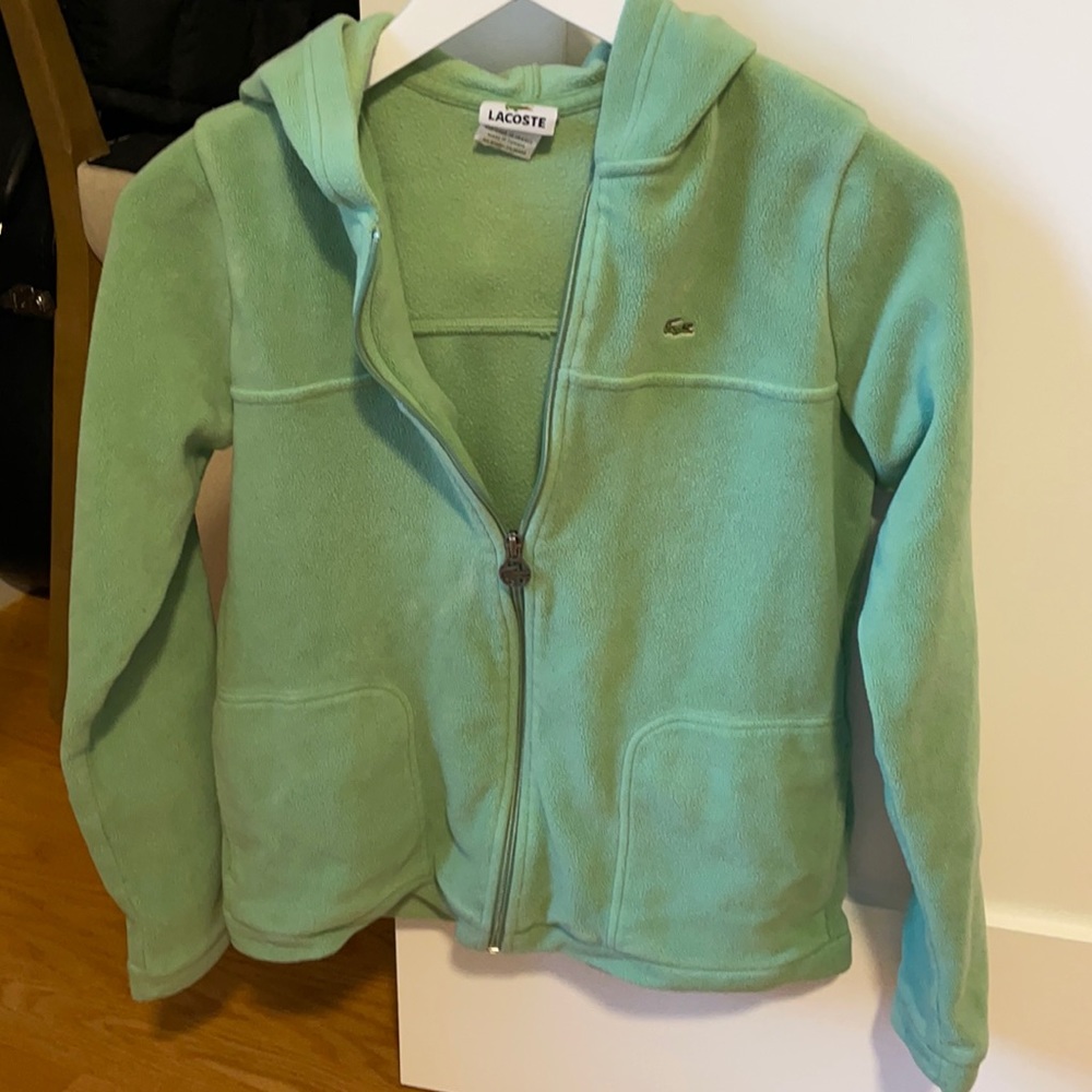 Super comfy Lacoste fleece zip up hoodie 🐊